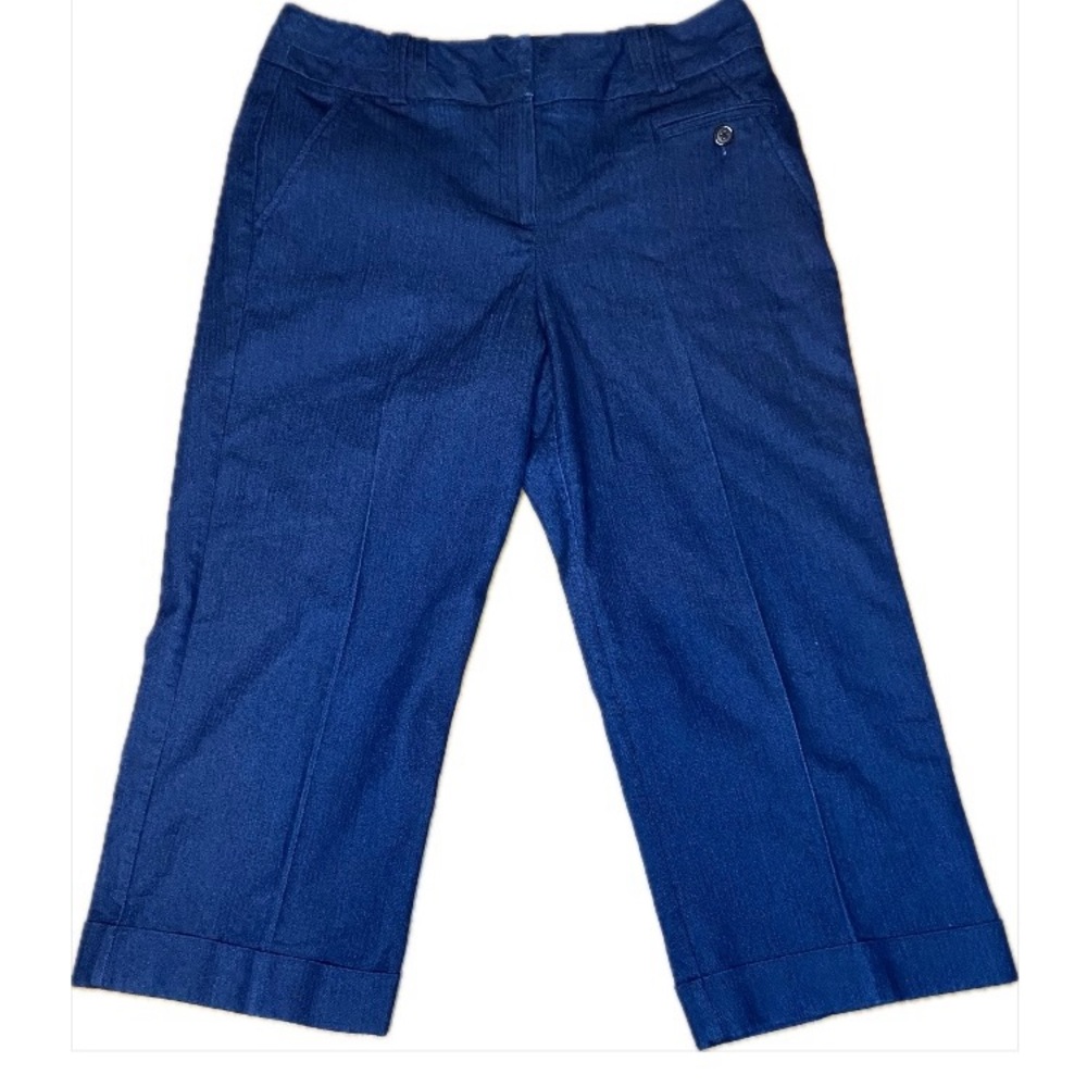 New Directions crop denim trouser jeans. Size 10. Dark denim.